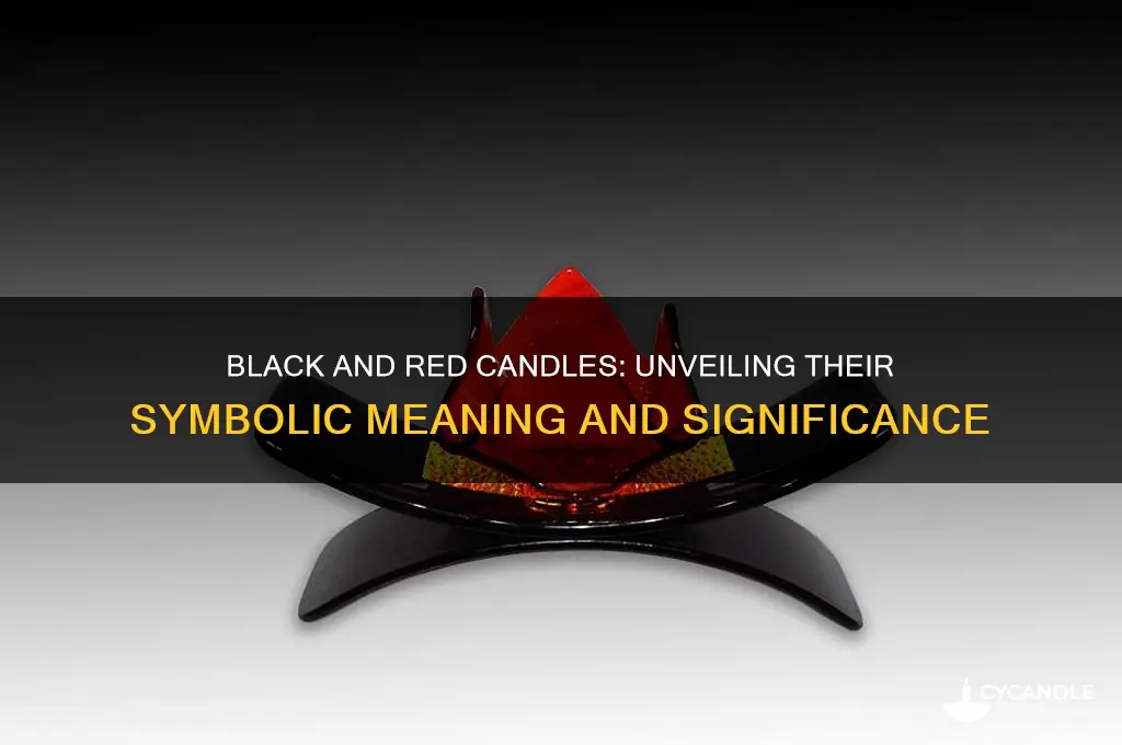 what does a black and red candle mean