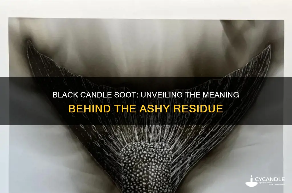 what does a black candle mean full of soot