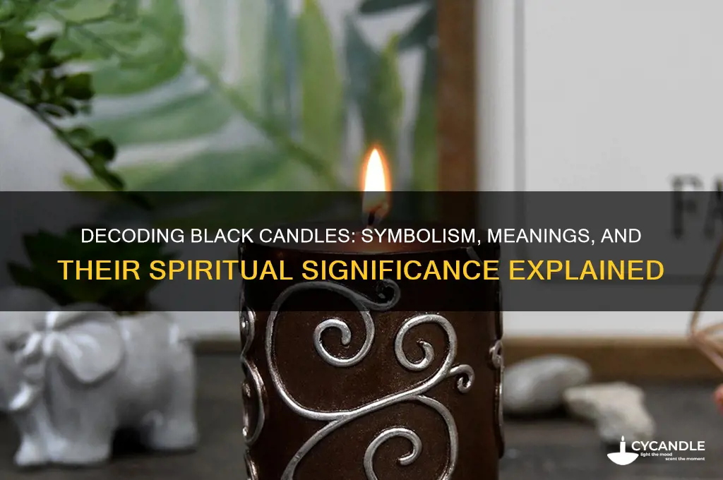 what does a black filled candle mean