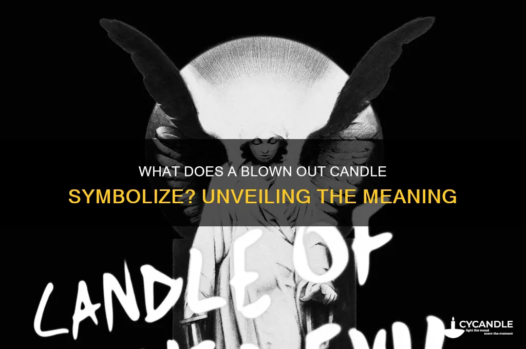 what does a blow out candle means