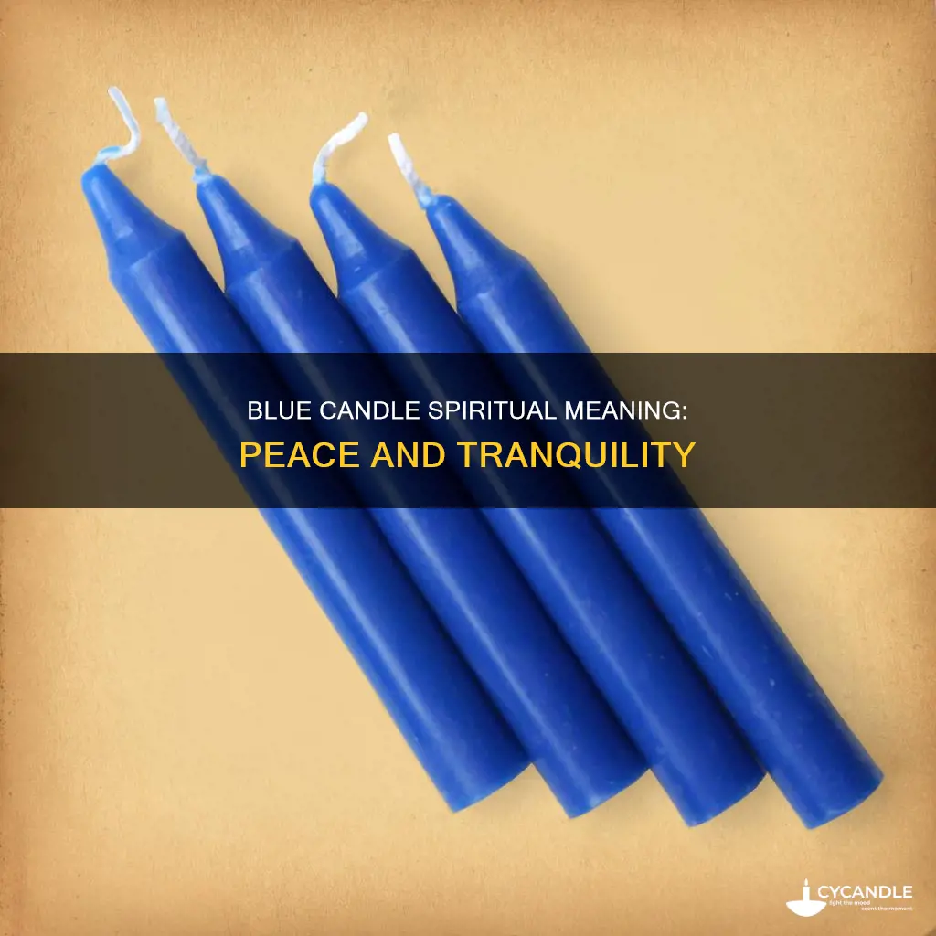 what does a blue candle represent spiritually