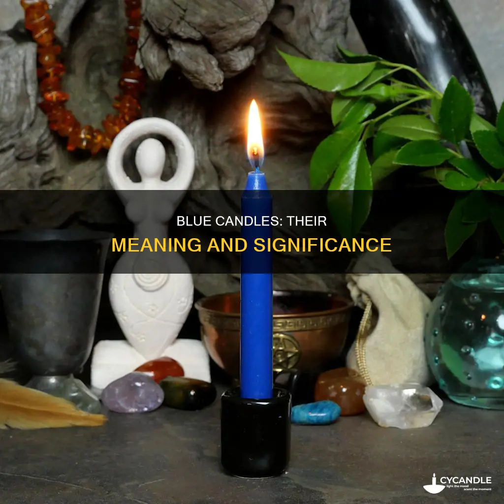 what does a blue candle