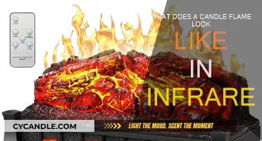 Infrared Vision: Candle Flames Revealed