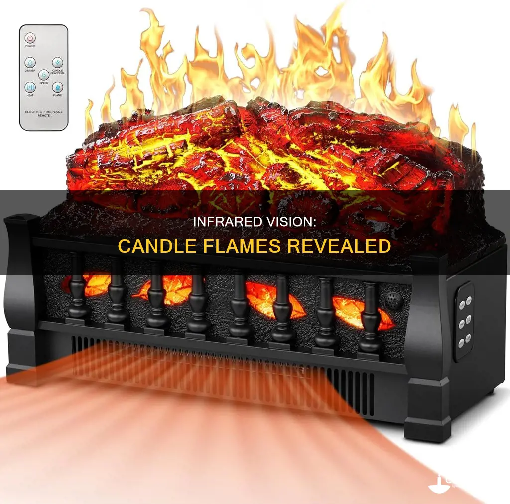 what does a candle flame look like in infrared