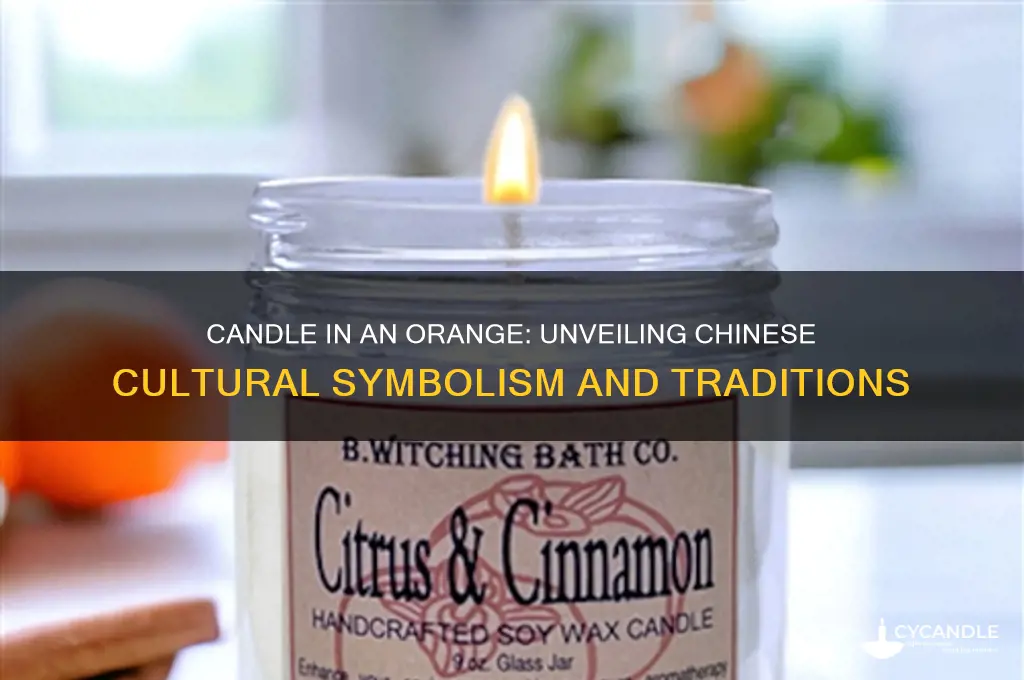 what does a candle in a orange mean during chinese