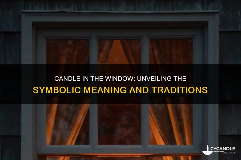 what does a candle in a window mean