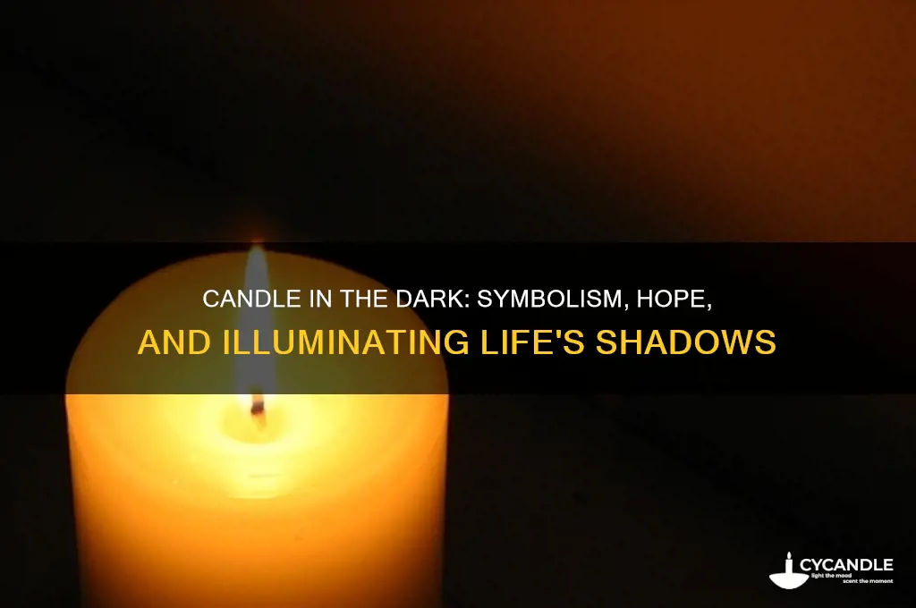 what does a candle in the dark mean