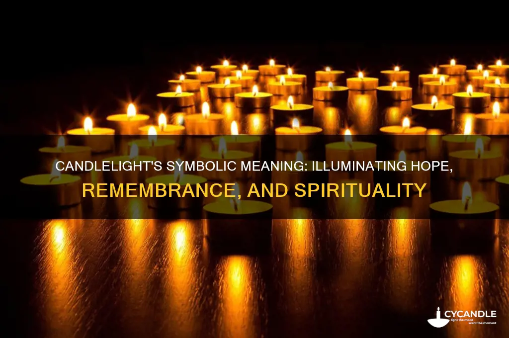 what does a candle light represent