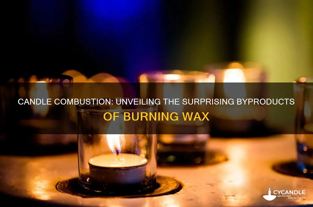 what does a candle prodice when it burns