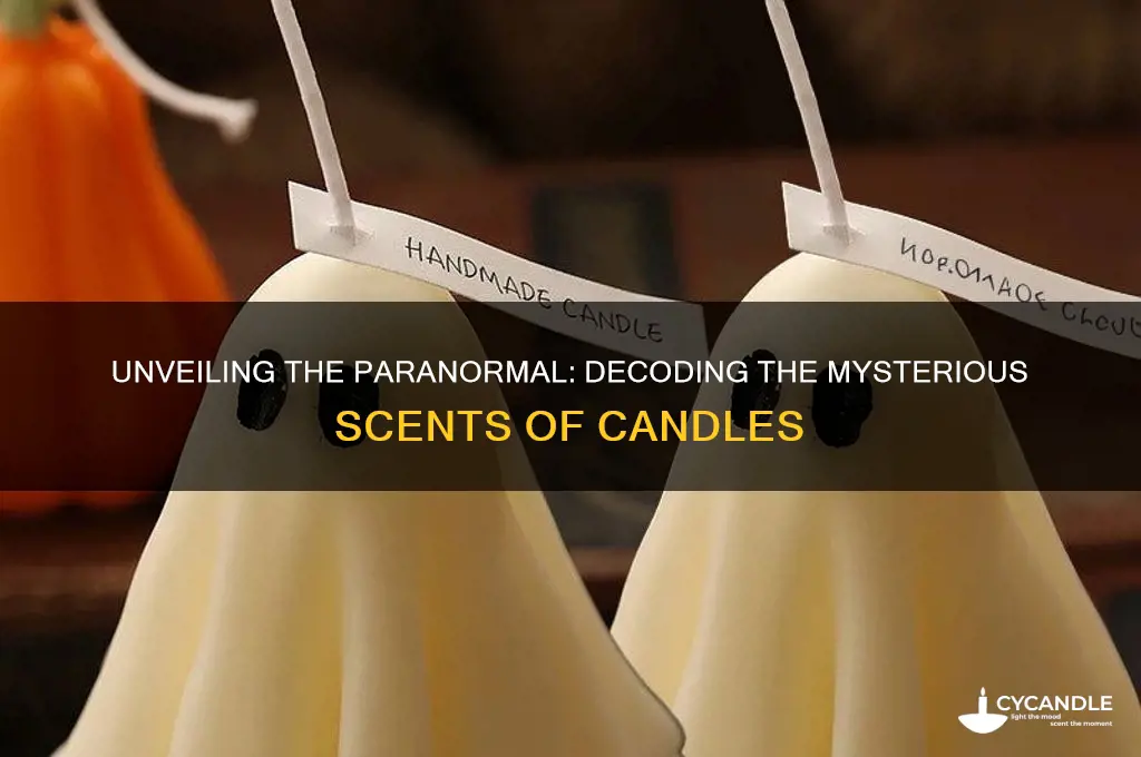 what does a candle smell mean paranormal
