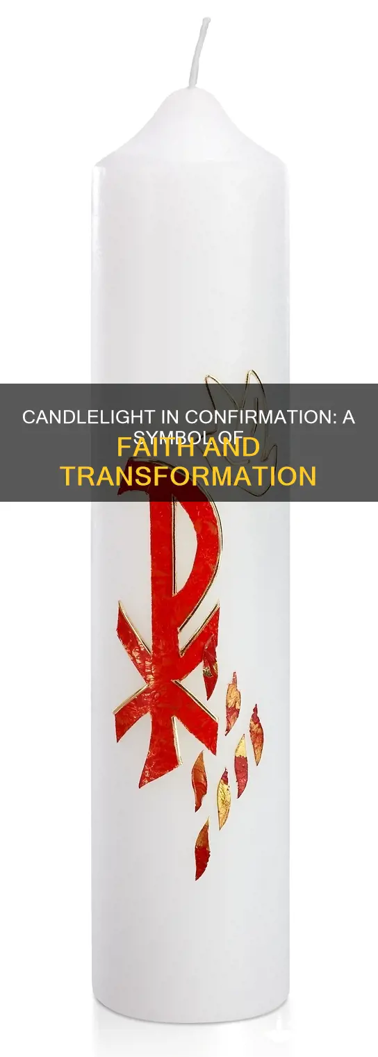 what does a candle symbolize in confirmation