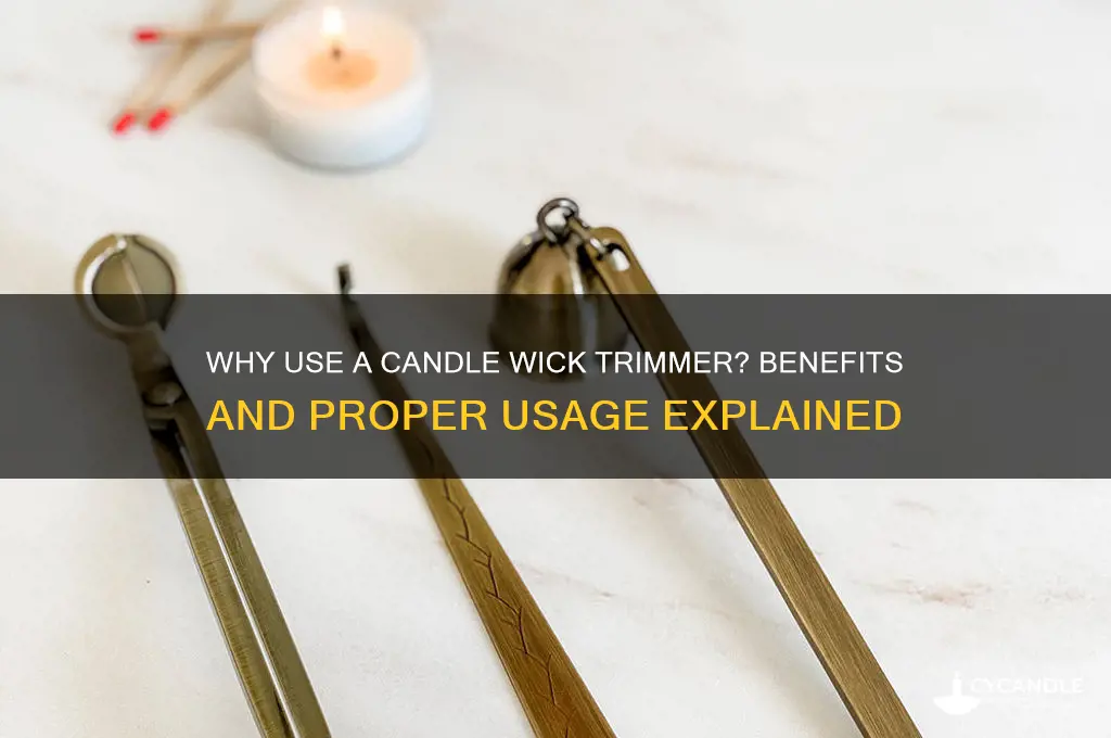 what does a candle wick trimmer do