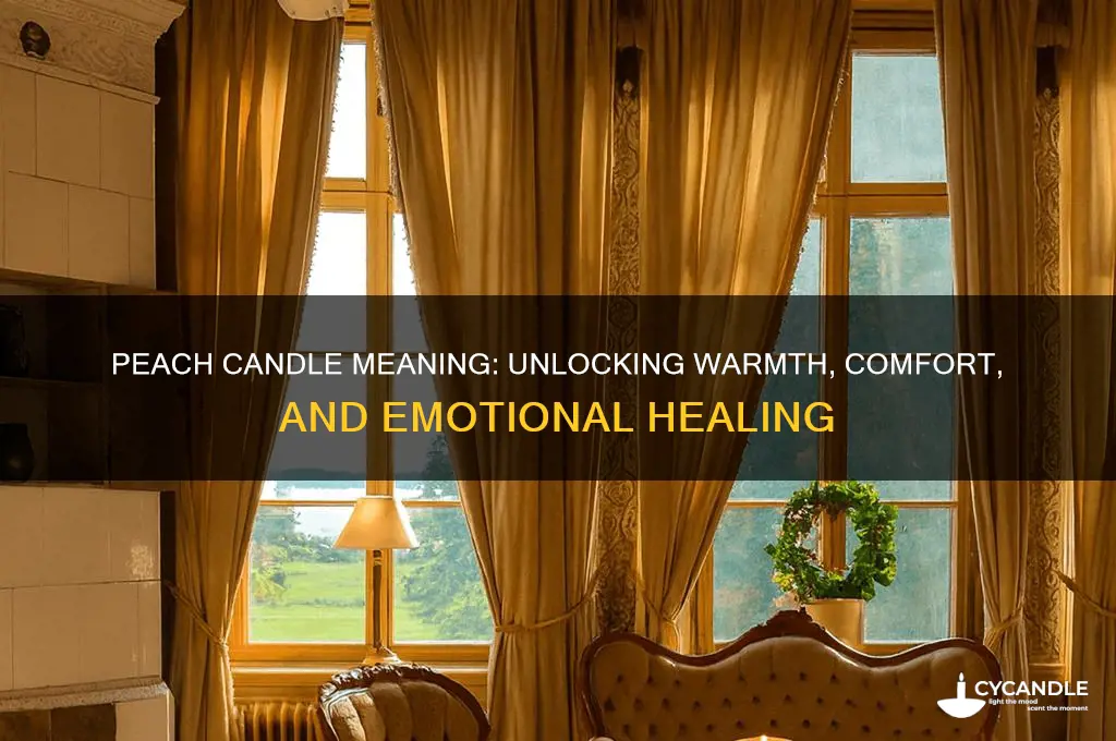 what does a color peach candle meanings