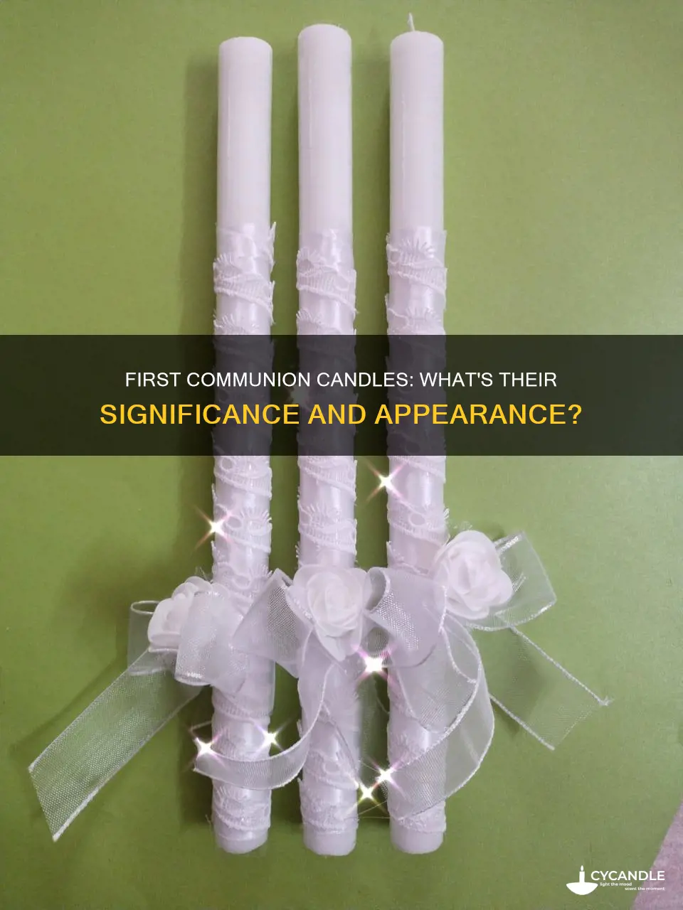what does a first communion candle look like