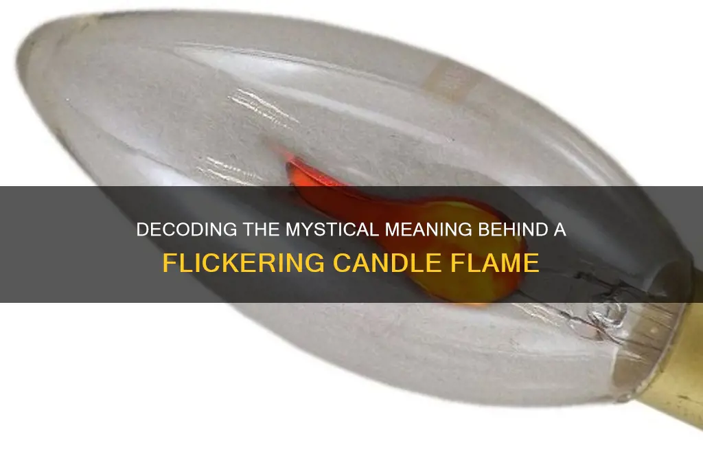what does a flickering candle flame mean
