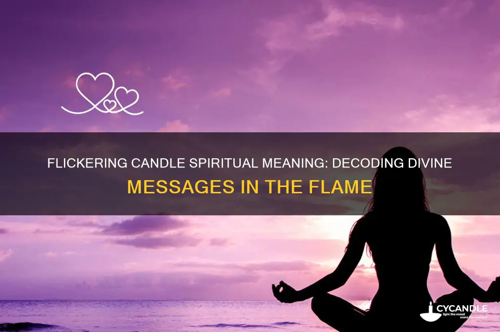 what does a flickering candle mean spiritually
