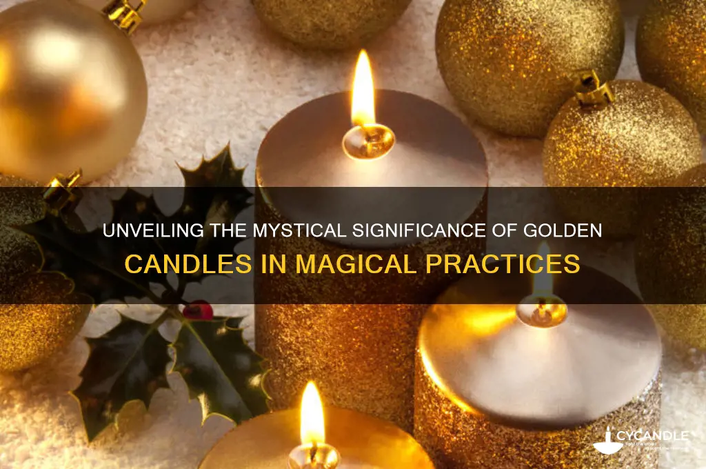 what does a golden candle mean in magic