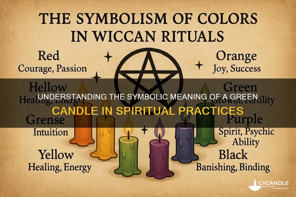 what does a green candle mean