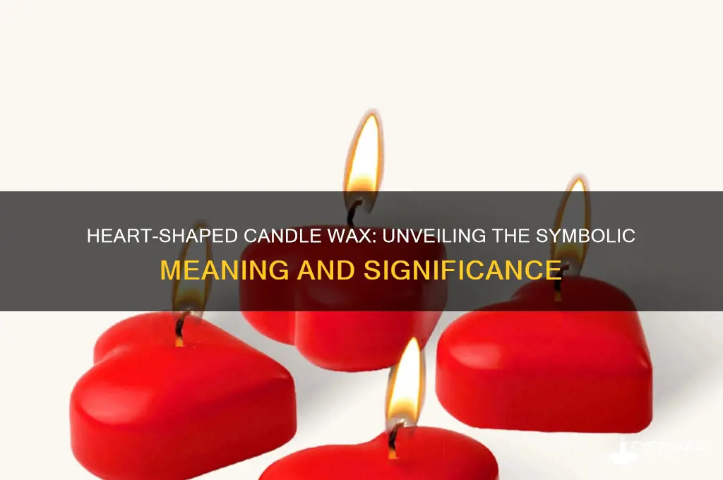 what does a heart shaped candle wax meaning
