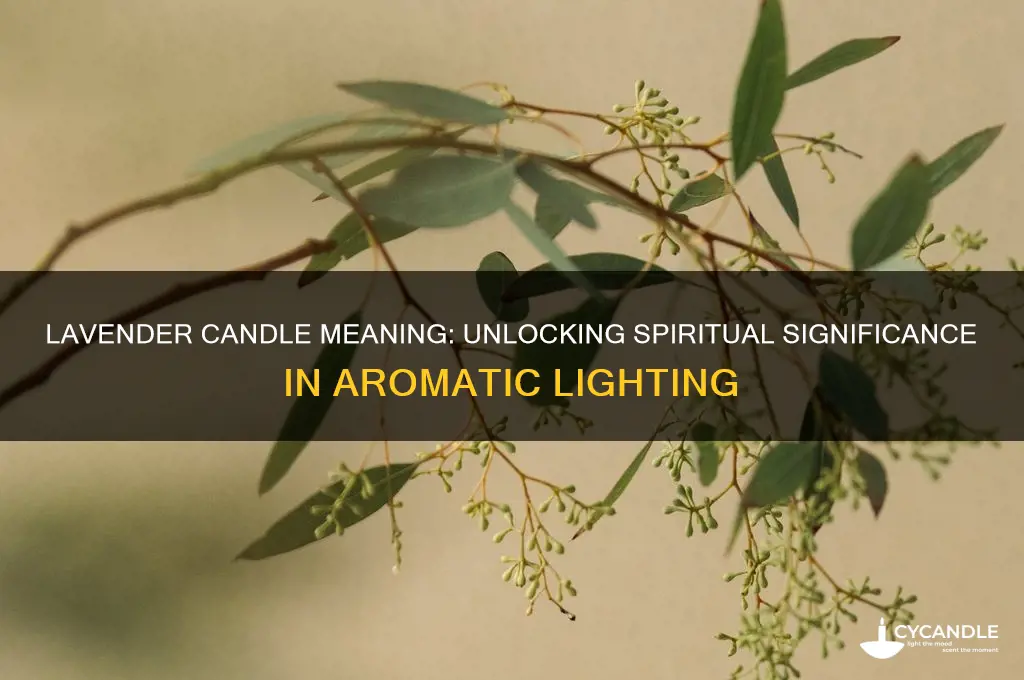 what does a lavender candle mean in spirit lighting