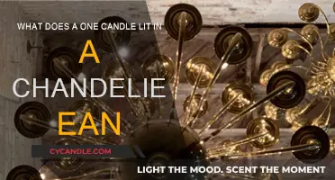 The Significance of a Single Lit Candle in a Chandelier