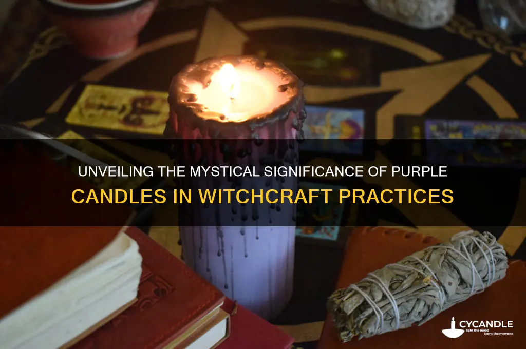 what does a purple candle mean in witchcraft