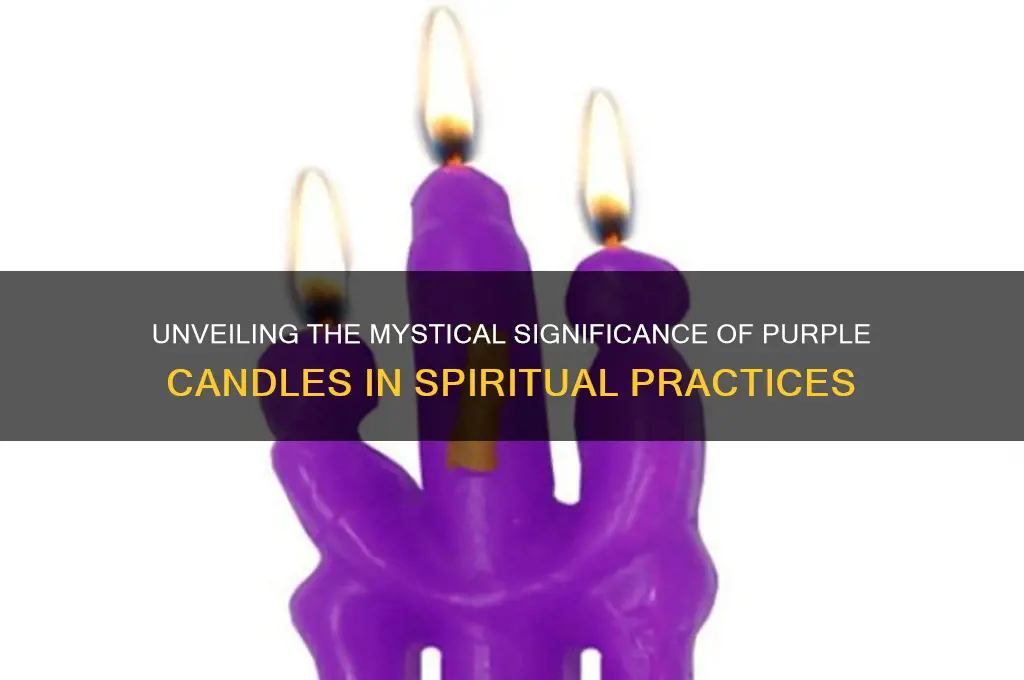 what does a purple candle mean