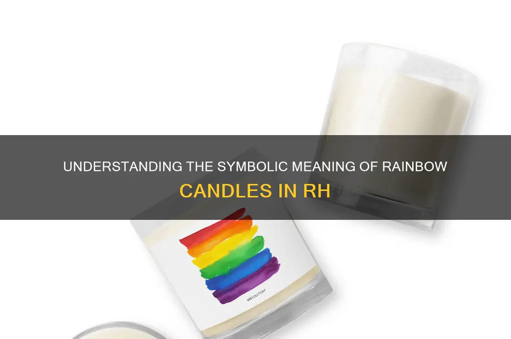 what does a rainbow candle mean in rh