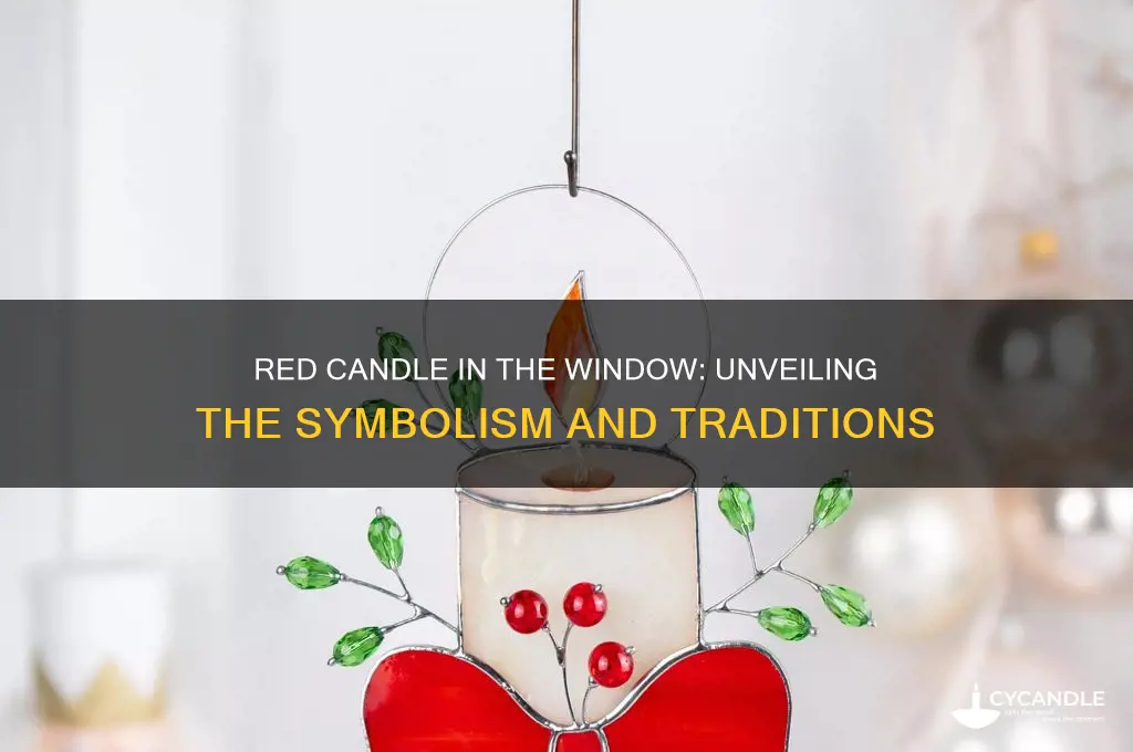 what does a red candle in the window mean