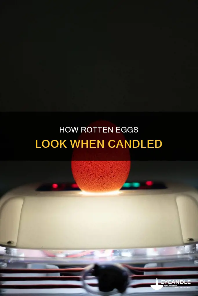 what does a rotten egg look like when candled
