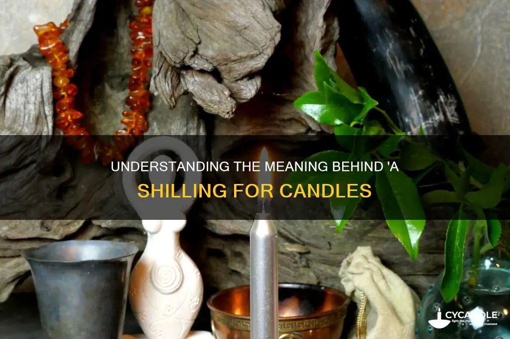 what does a shilling for candles mean
