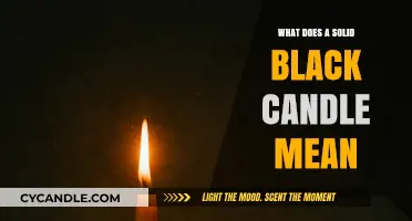 Unveiling the Mystery: What Does a Solid Black Candle Symbolize?