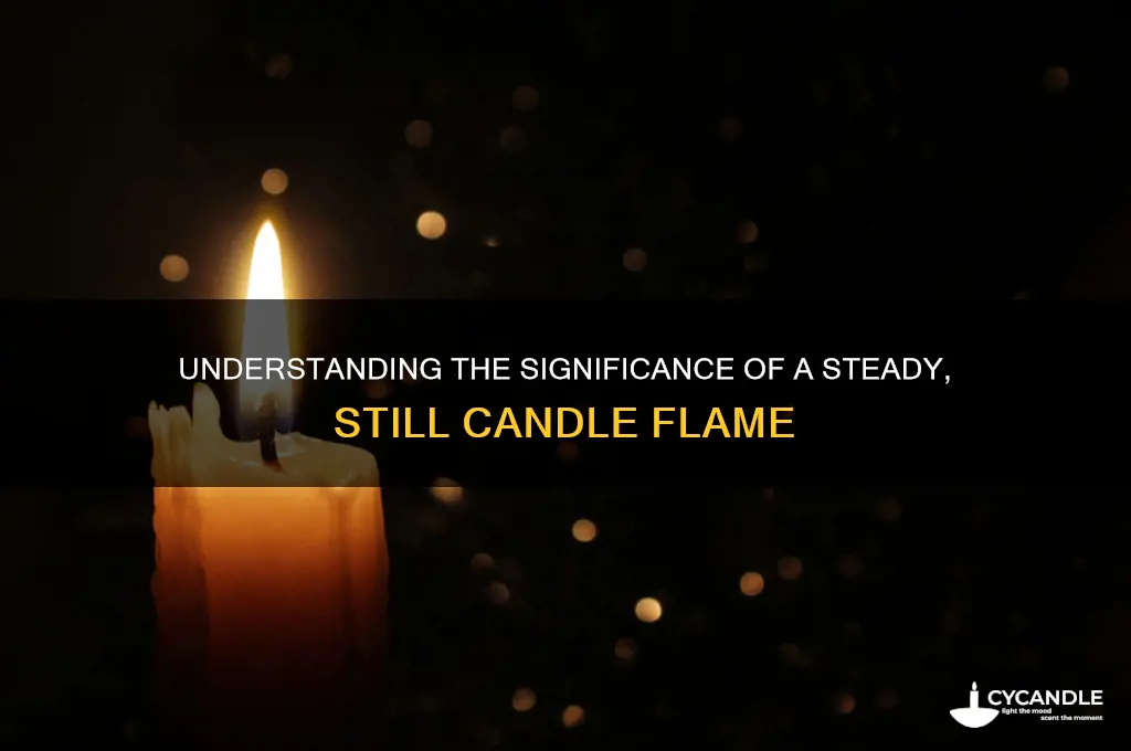 what does a still candle flame mean