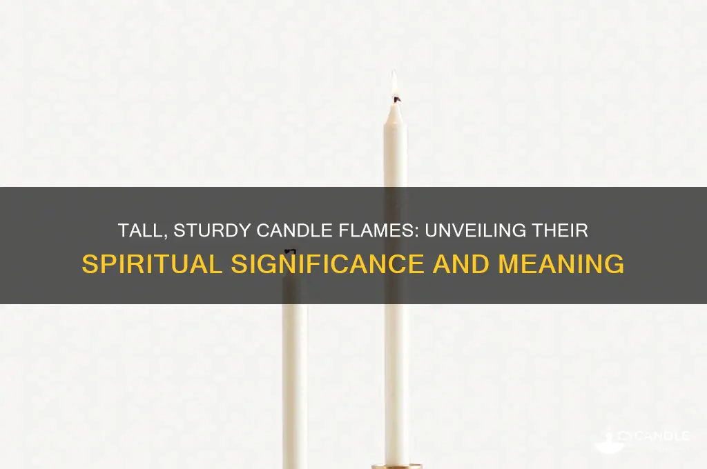 what does a tall and sturdy candle flame mean spiritually