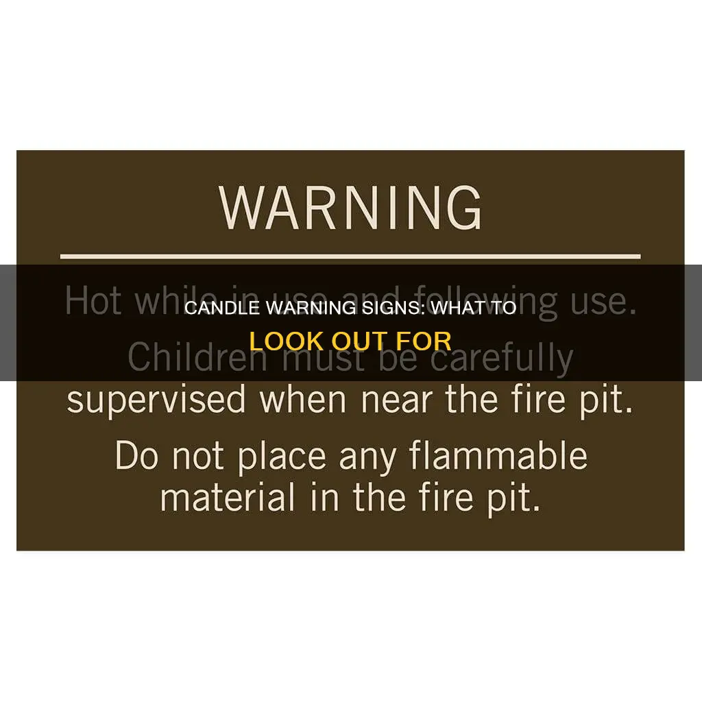 what does a warning candle warning say
