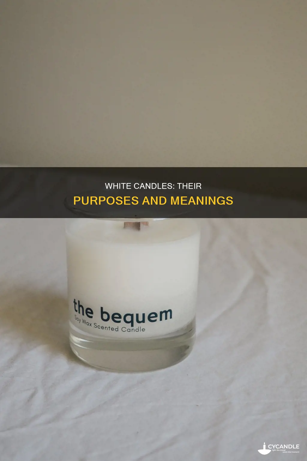 what does a white candle do