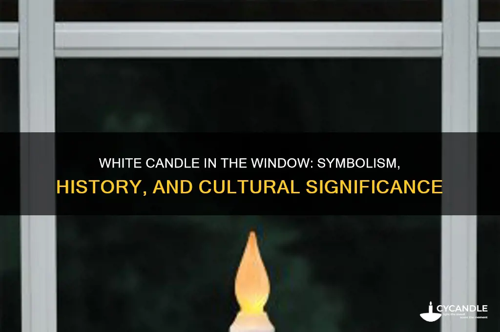what does a white candle in the window mean