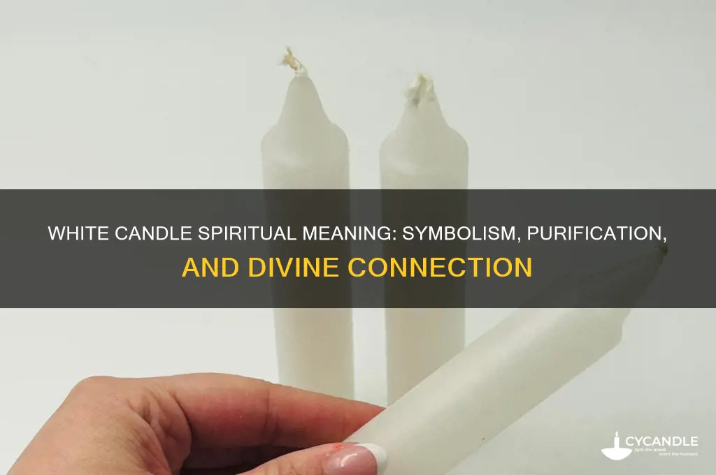 what does a white candle mean spiritually