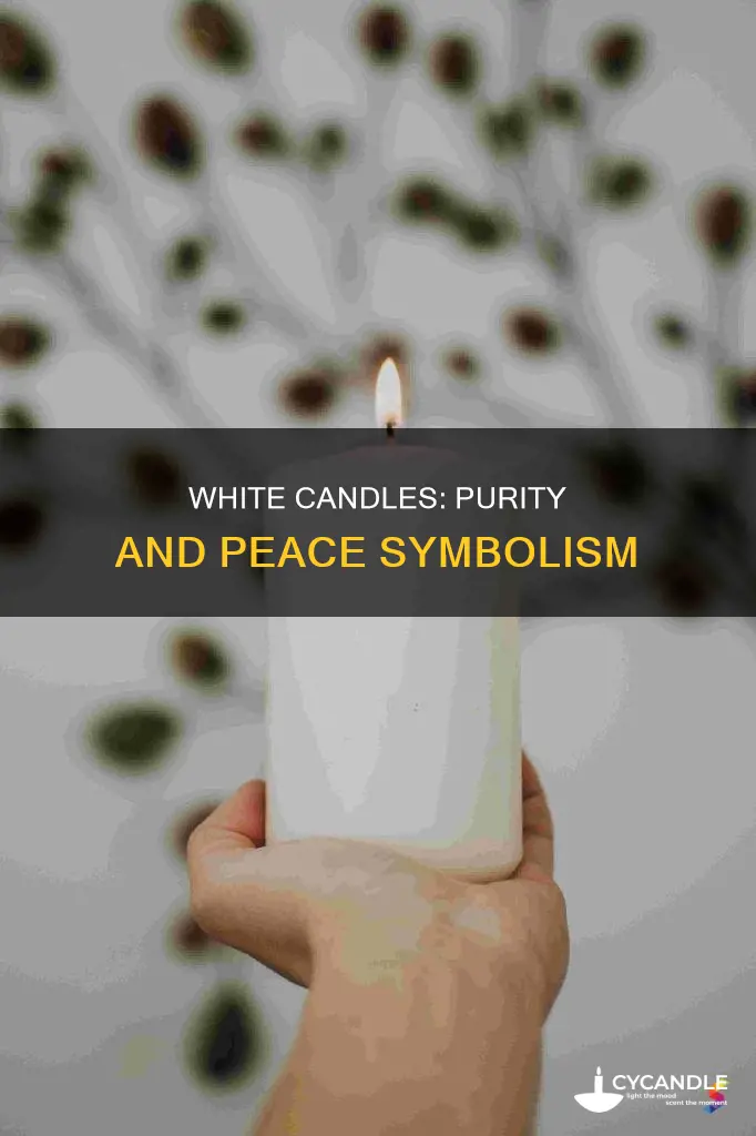 what does a white candle symbolizes