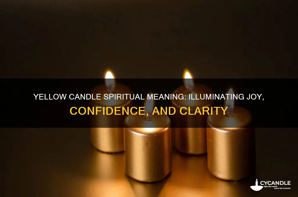 what does a yellow candle mean in spirituality