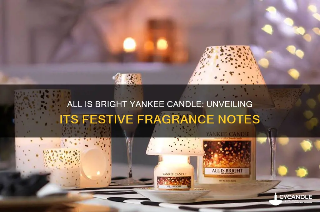 what does all is bright smell like from yankee candle