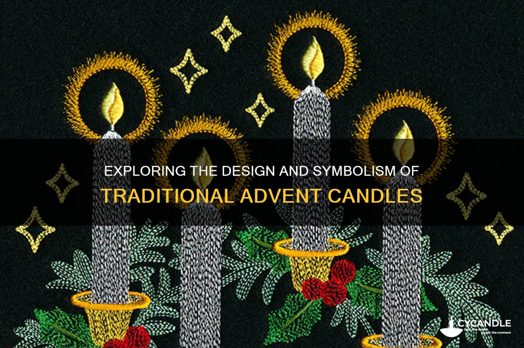 what does an advent candle look like