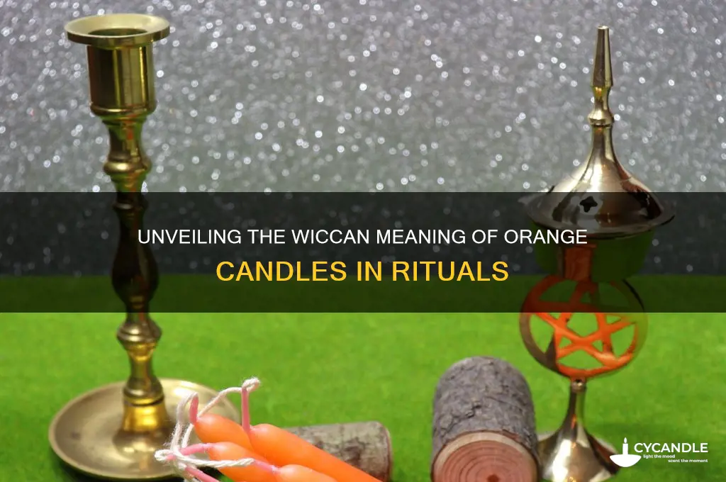 what does an orange candle mean in wicca