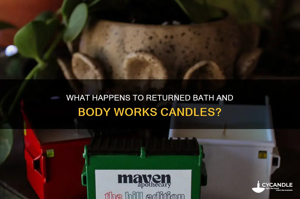 what does bath and body works do with returned candles