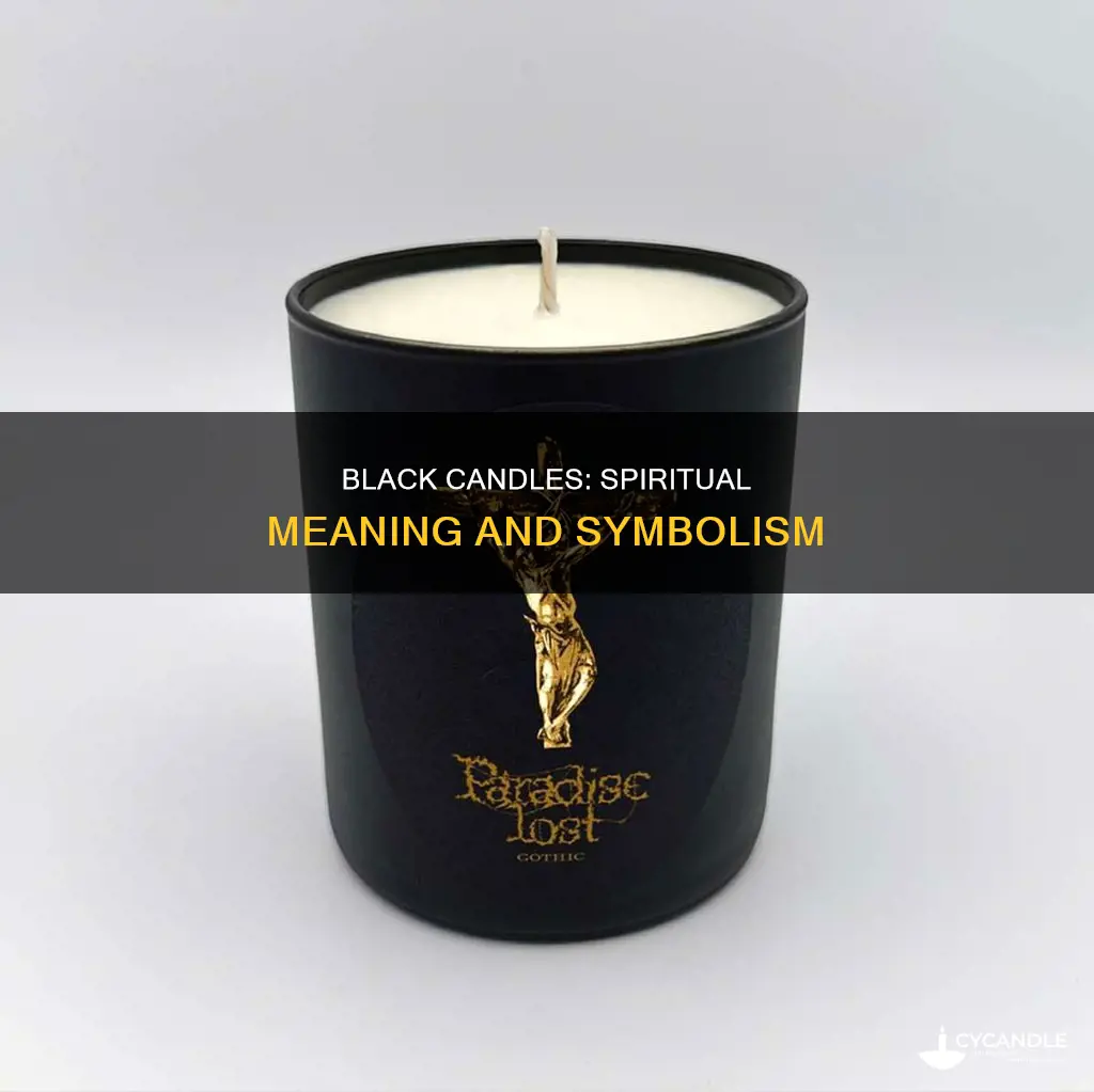 what does black candle represent spiritually
