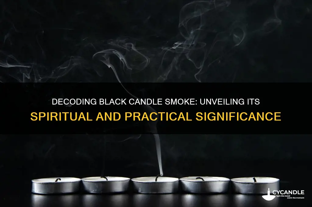 what does black candle smoke mean