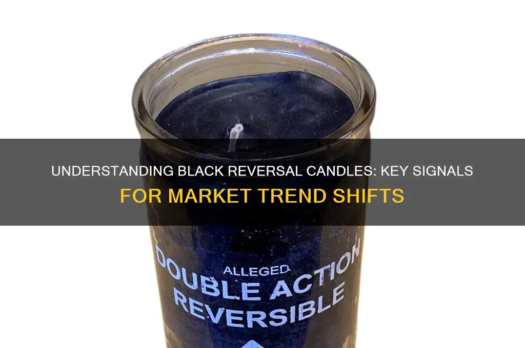 what does black reversal candle mean