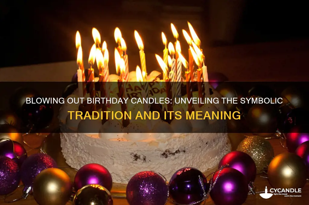 what does blowing out birthday candles mean