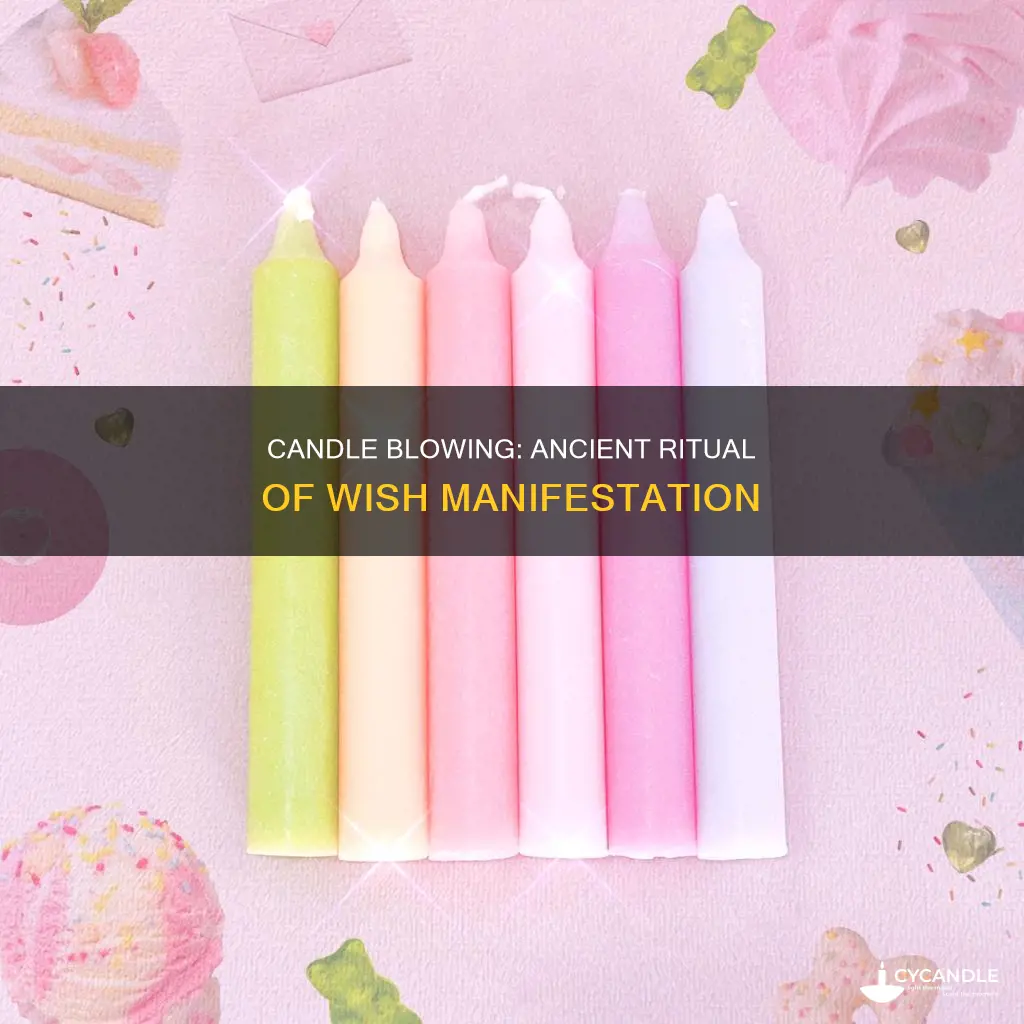 what does blowing out the candles symbolize