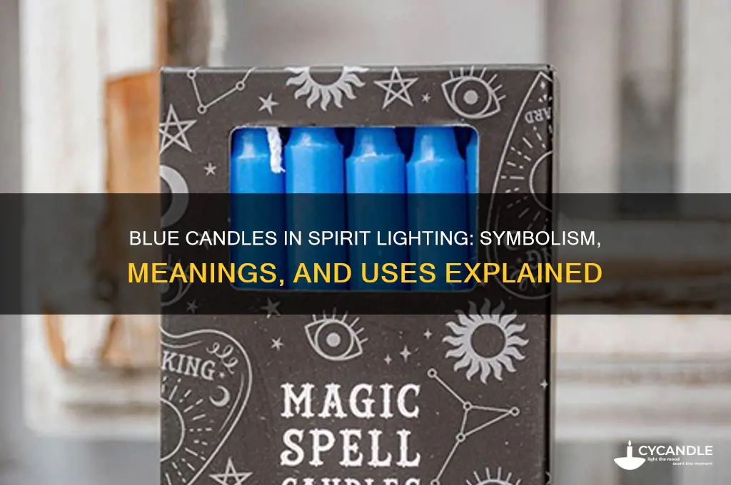 what does blue colored candle mean in spirit lighting